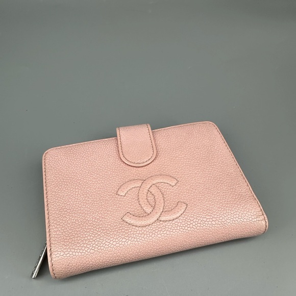Chanel Pink Leather Wallet - Picture 1 of 12